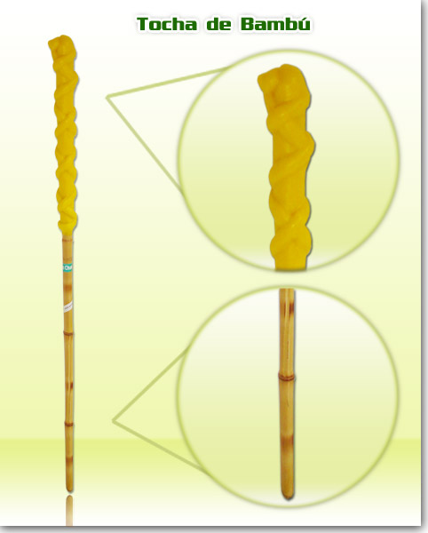 Tocha de Bambu Tran�ada c/ citronela - FC023